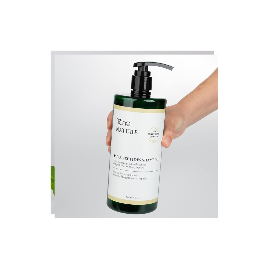 ahe Nature Sulphate-Free Pure Peptides Shampoo with Hair Repairing Biotechnology, 750 ml