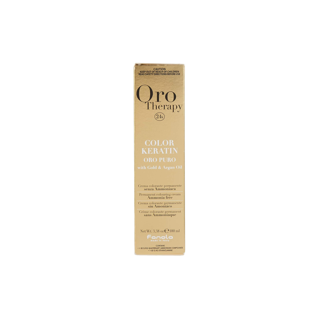 Fanola Oro Therapy 24K Color Keratin – Permanent Ammonia-Free Color Cream 100ml